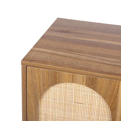 Rattan Haven Cabinet - Walnut
