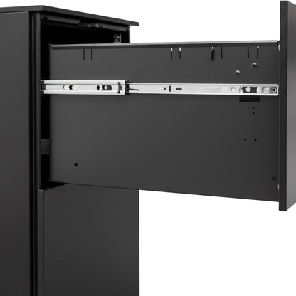 Secure File Cabinet - Black