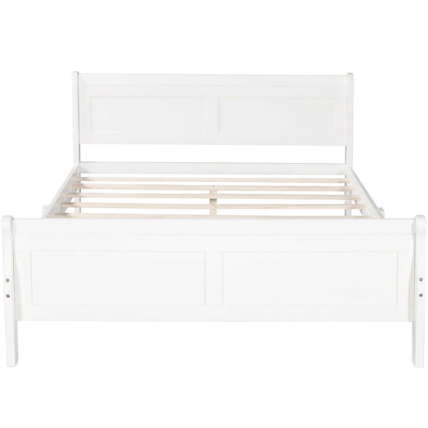 Urban Fusion Full Size Wood Platform Bed - White