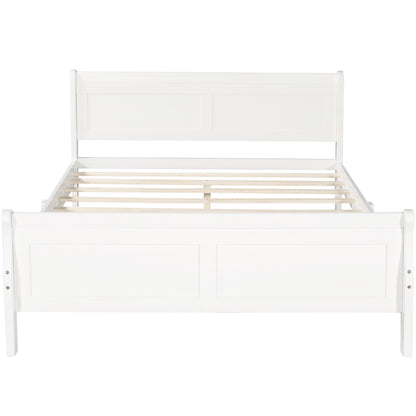 Urban Fusion Full Size Wood Platform Bed - White