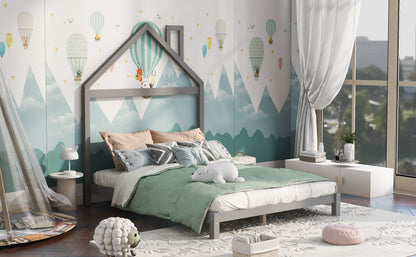 CozyHaven Gray House Bed