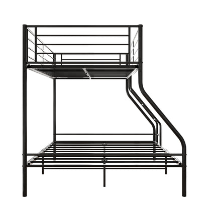 The Diamond Twin-Over-Full Metal Bunk Bed -Black