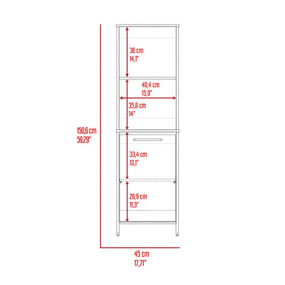 Mobile Filing Cabinet - White