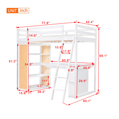 Galactic Twin Loft Bed