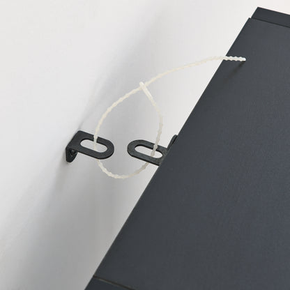 Slim Storage Cabinet - Black
