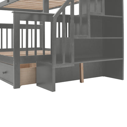 ElevateMax Twin-Over-Full Bunk Bed