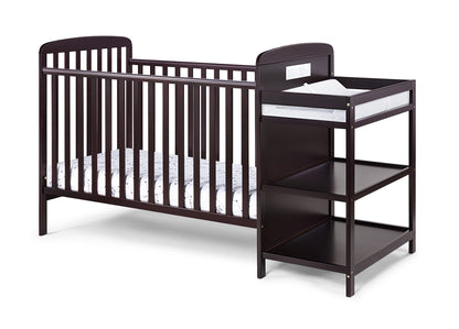 ElegantDreams 3-in-1 Convertible Crib and Changer Combo