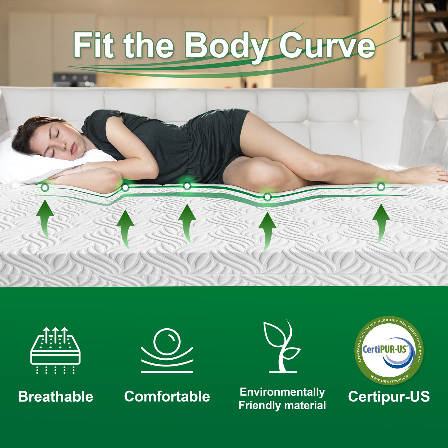 Bliss Memory Foam 10" Mattress - King