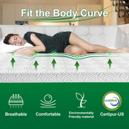 Bliss Memory Foam 10" Mattress - King
