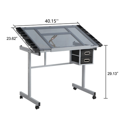 Adjustable Art Drawing Desk Craft Station Drafting