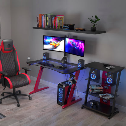 Azure Gaming Shelve - Red