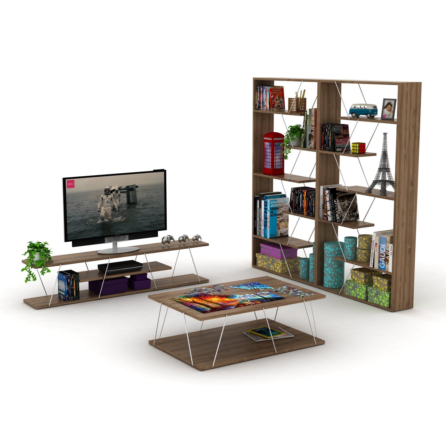 Urban Edge Bookcase - Walnut