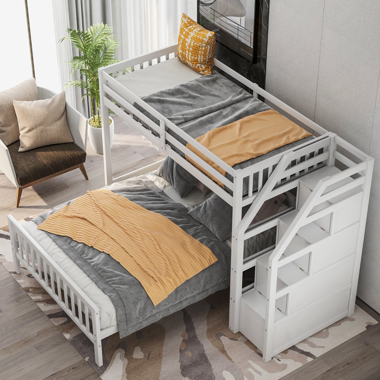 Snowy Steps Loft Bed