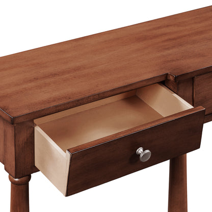 ElegantWood Console: Timeless Entryway Table with Storage