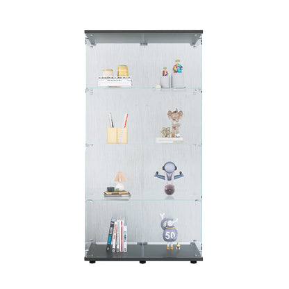 Glimmer Glass Showcase - Black