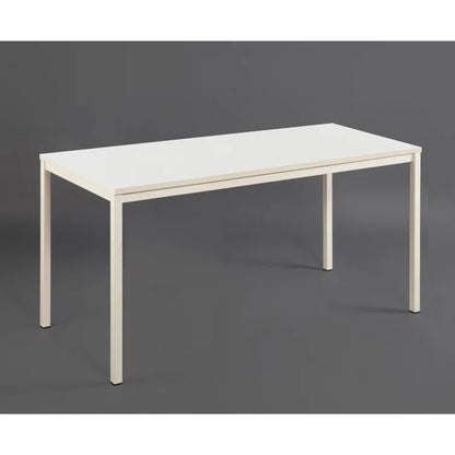 Harry Contemporary Wood and Metal Computer Desk - Ivory