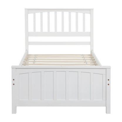 White Dreamwood Twin Platform Bed