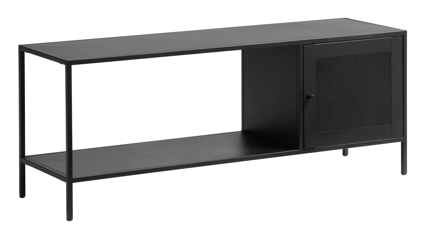 Noir III Metal Mesh Door Storage Bookcase