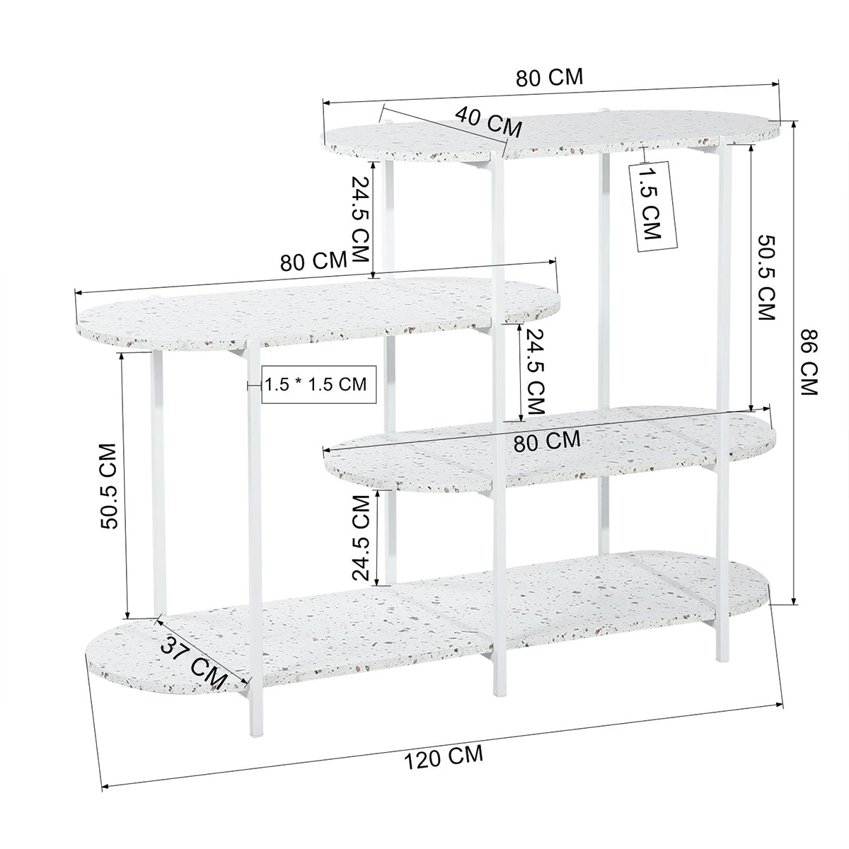 Marble White Storage Solution