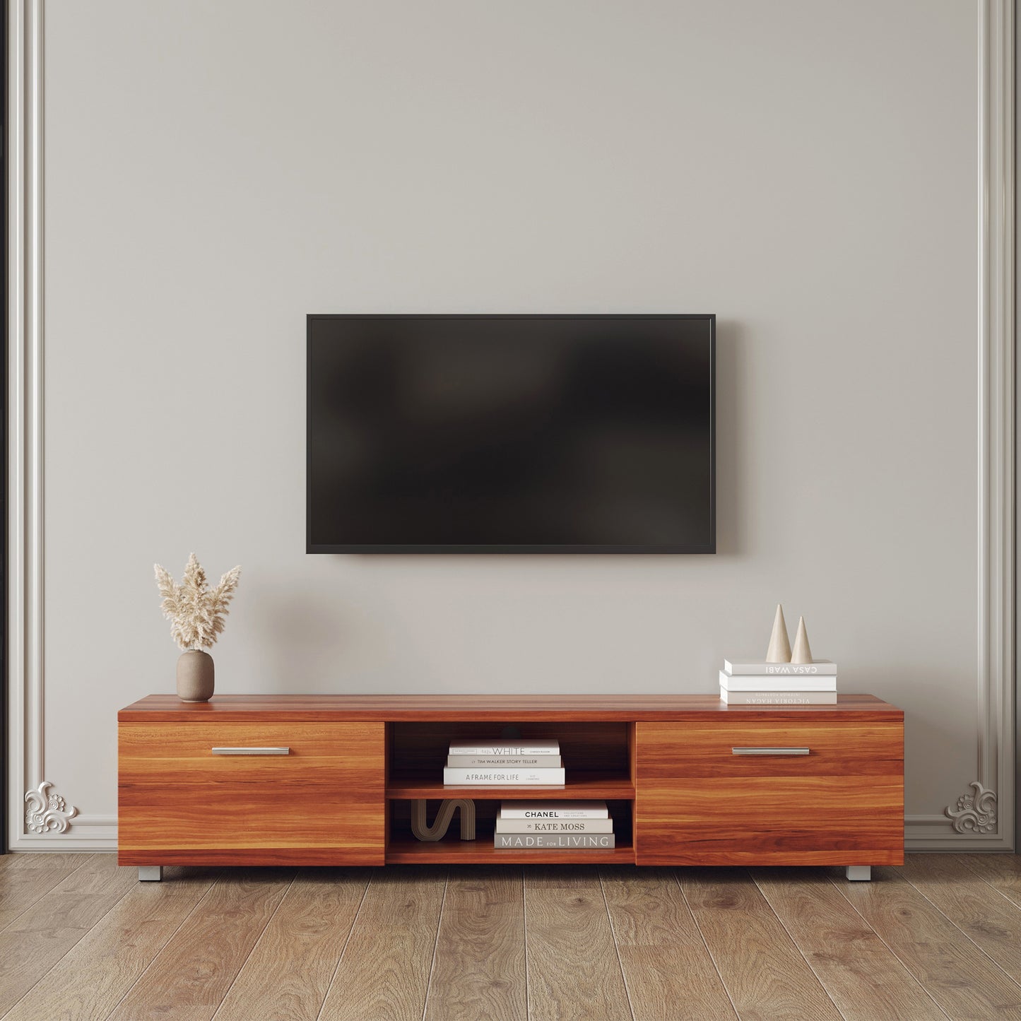 Elegant Walnut Media Haven