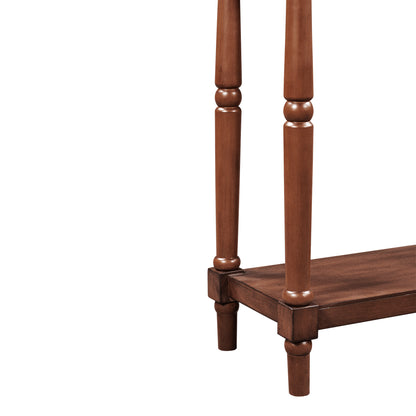 ElegantWood Console: Timeless Entryway Table with Storage