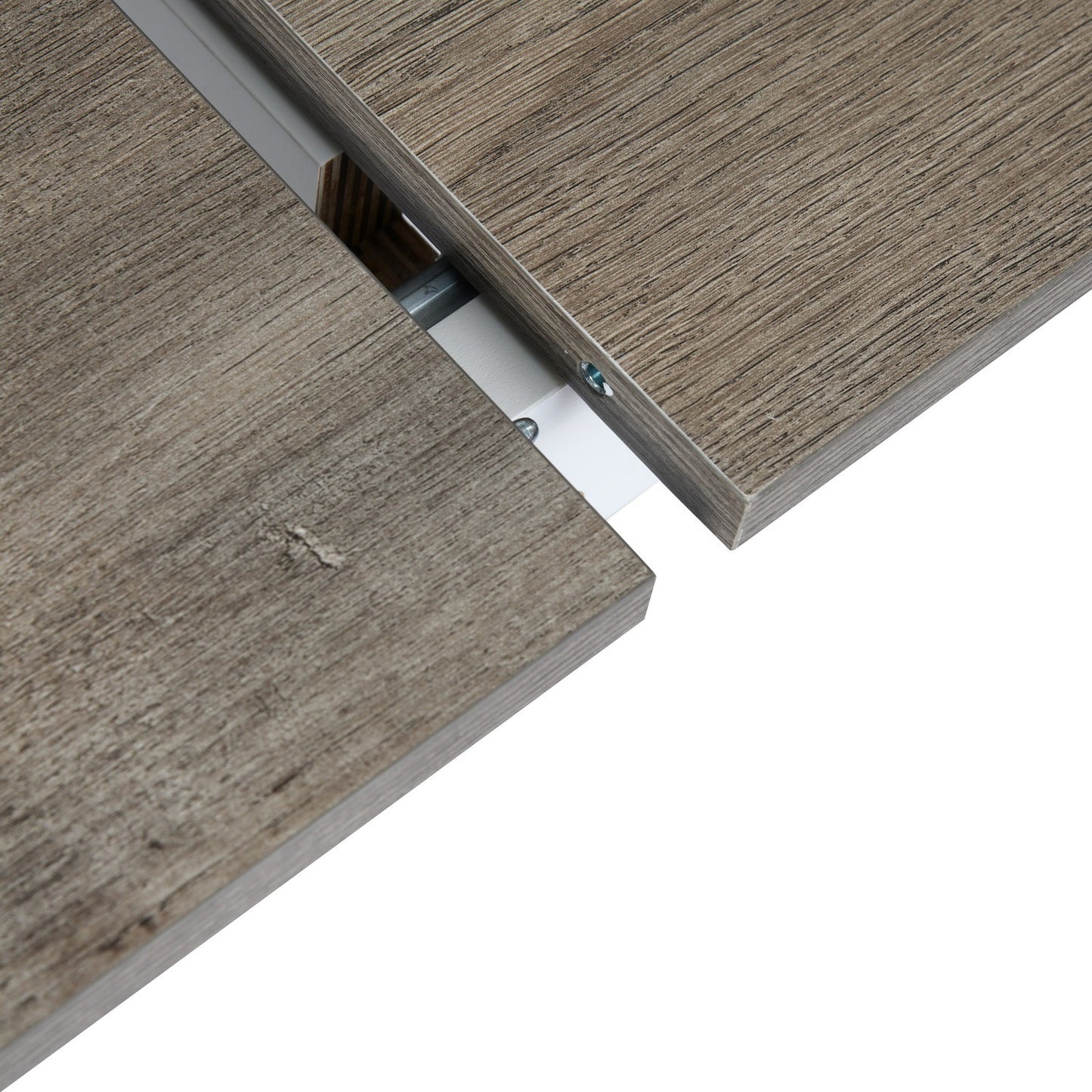 Elegant Extendable Grey Dining Table