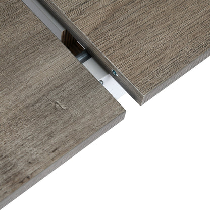 Elegant Extendable Grey Dining Table