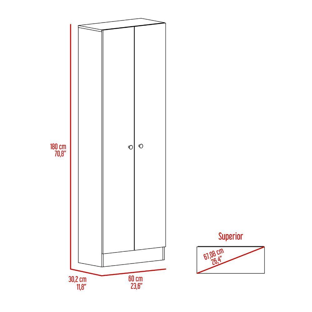 Greyson Tall Storage Cabinet - Oak