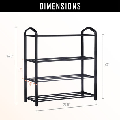 Stack Pro 4-Tier Stackable Shoe Rack