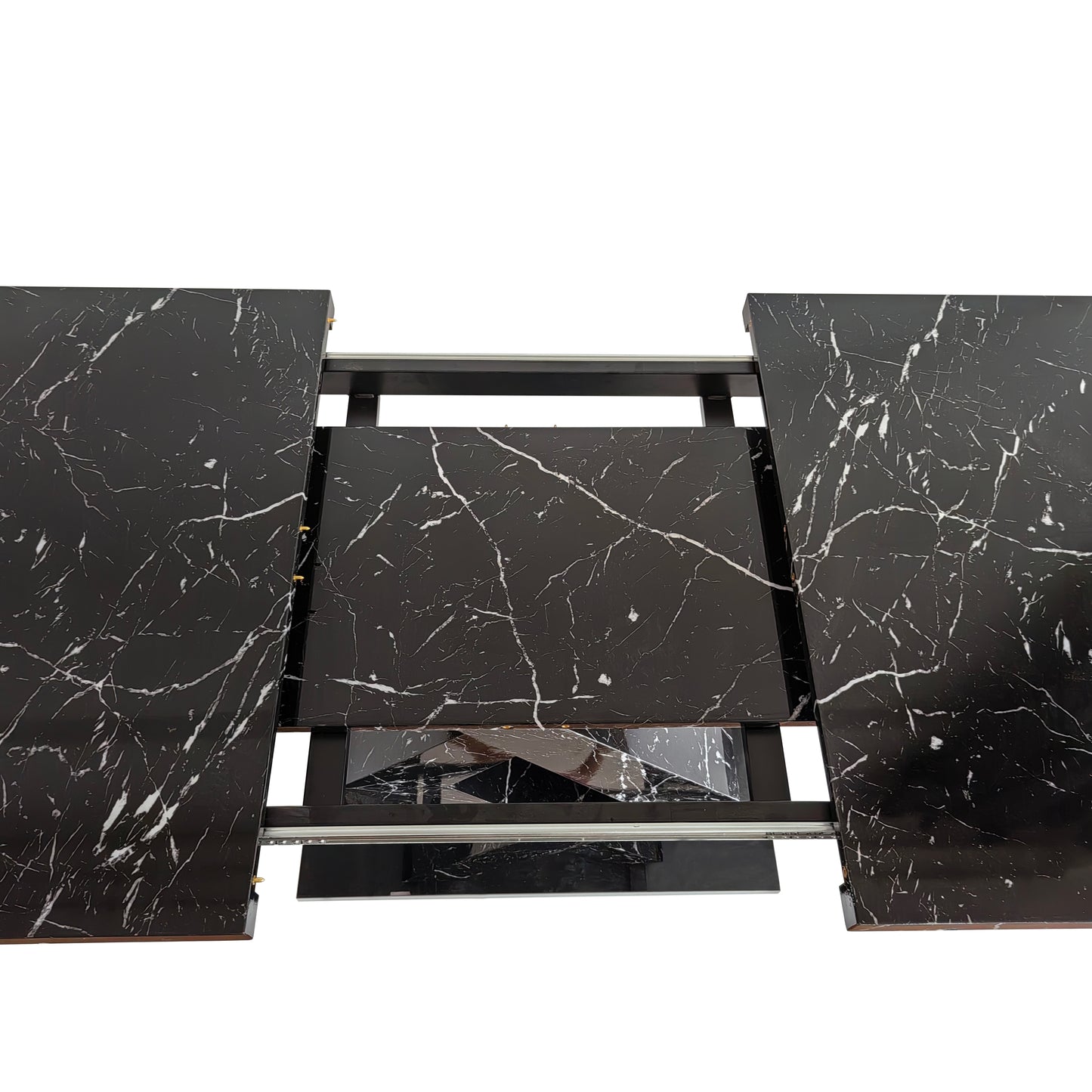 Black Marble X Dining Table