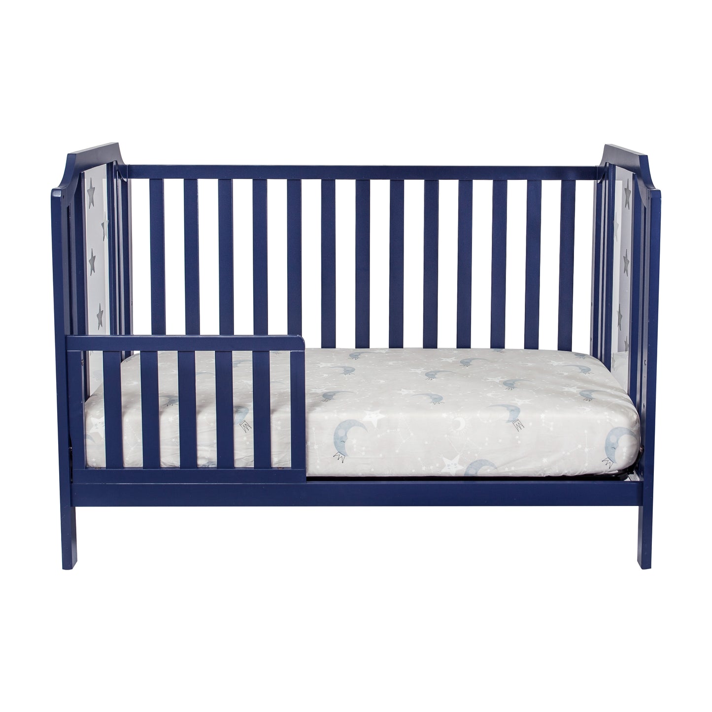 Nautical 3-in-1 Convertible Island Crib - Navy Blue