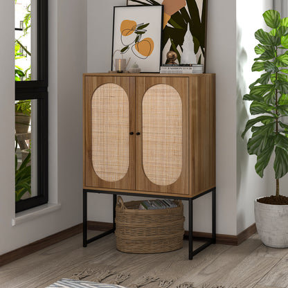 Rattan Haven Cabinet - Walnut