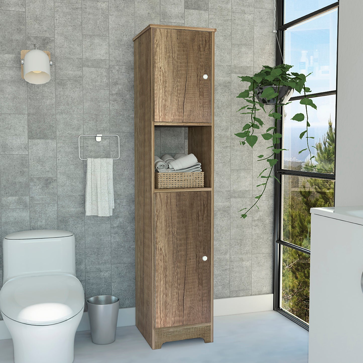 Iris Linen Cabinet  - Light Oak