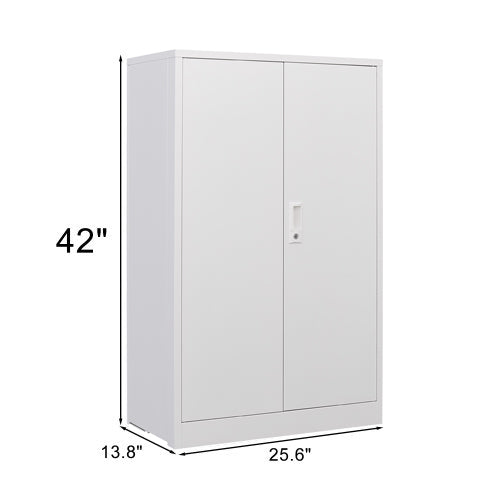 Secure Guard Storage Metal Cabinet - White