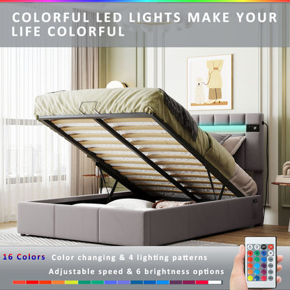 Luxury Dream Bed - Queen Size with LED light, Bluetooth Player and USB Charging