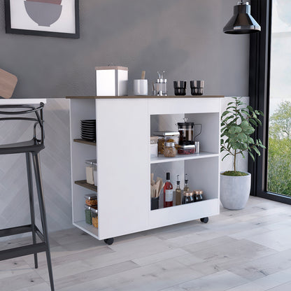 Holmeson Kitchen Cart  - White