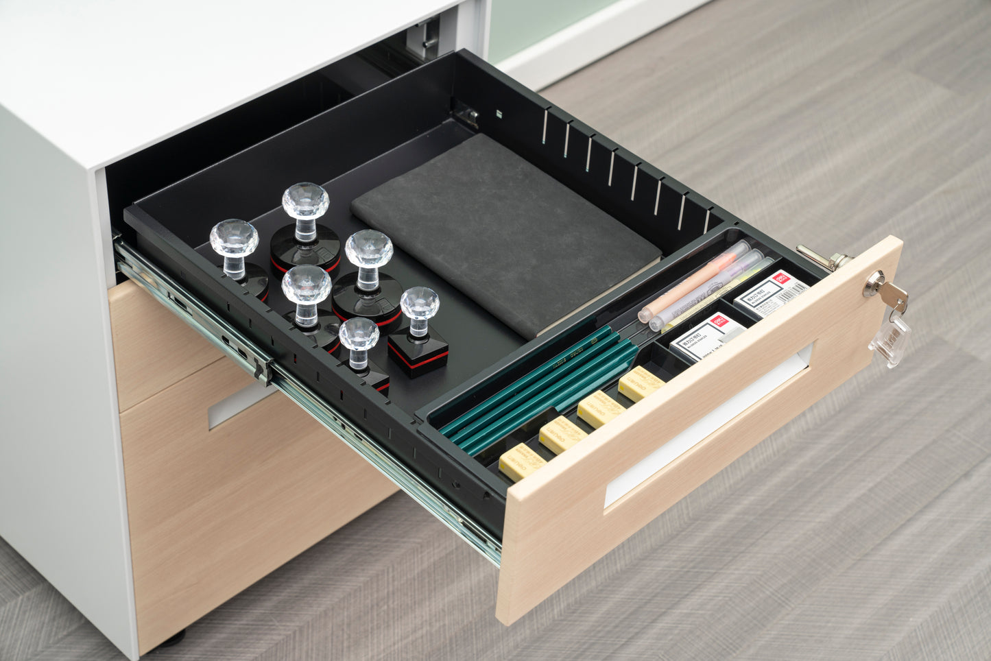 Compact 3 Drawer Mobile File Cabinet - Chery
