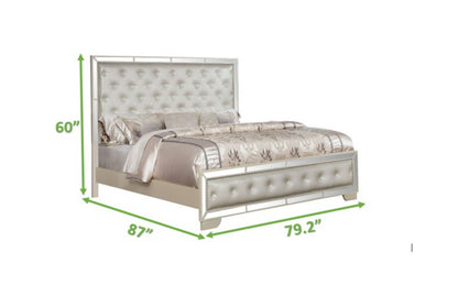 Madison King Size Upholstery Bed - Beige