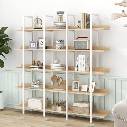 Vintage Industrial Style Shelf - Oak