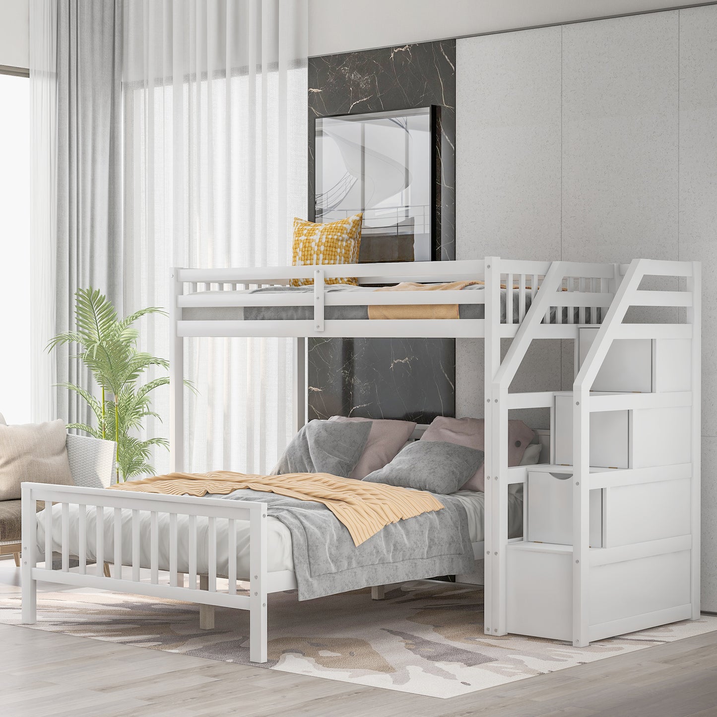 Snowy Steps Loft Bed