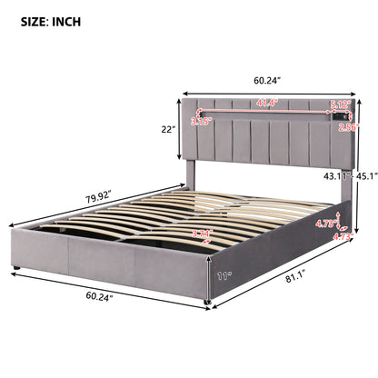 Luxury Dream Bed - Queen Size with LED light, Bluetooth Player and USB Charging
