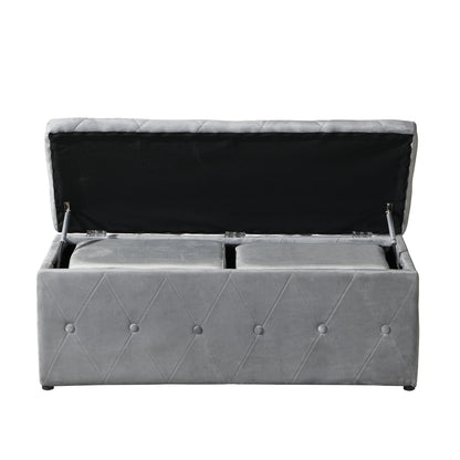 Ottoman Set - Light Gray