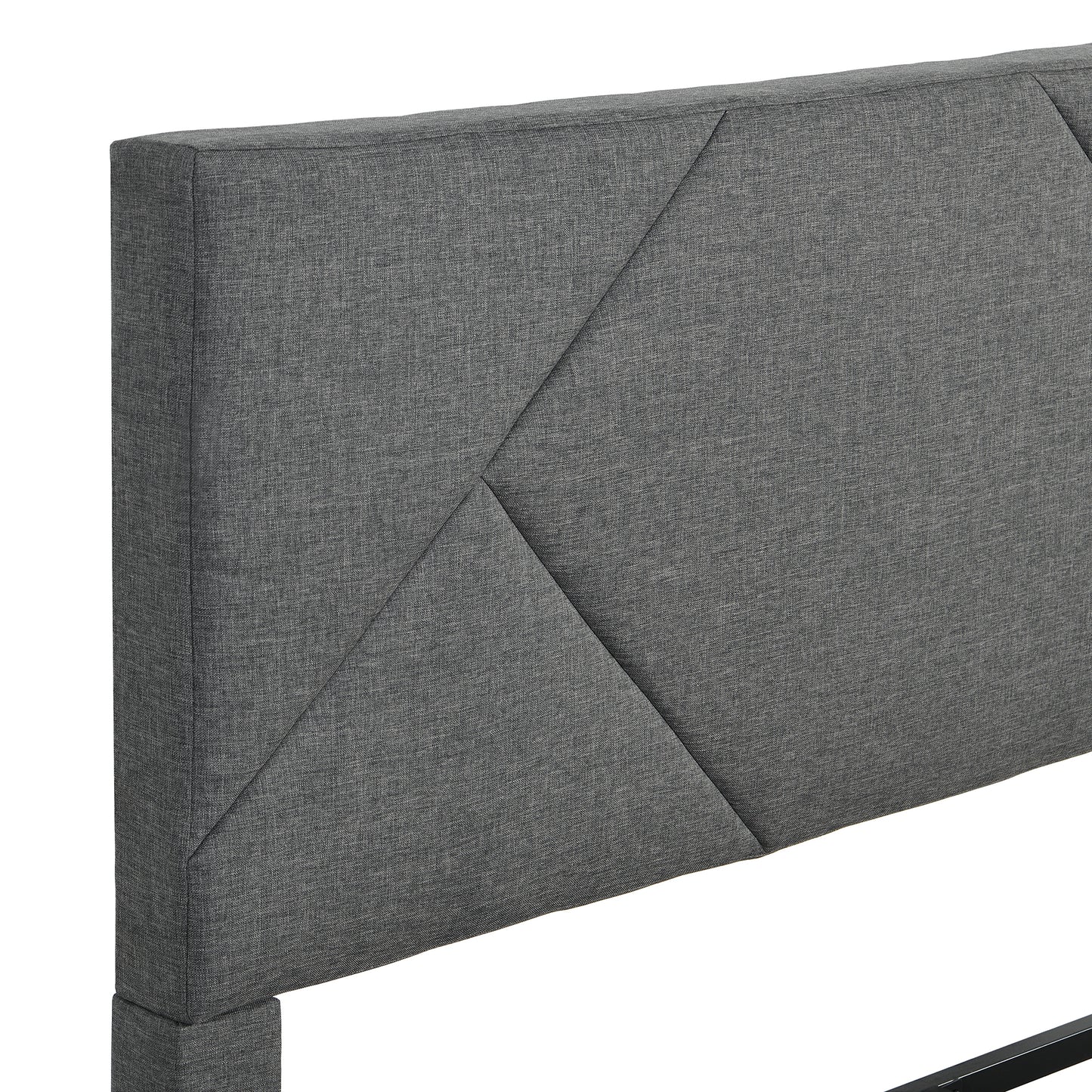 ElegantDreams Upholstered Queen Bed Frame