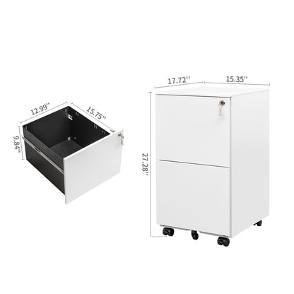 Secure File Cabinet - White