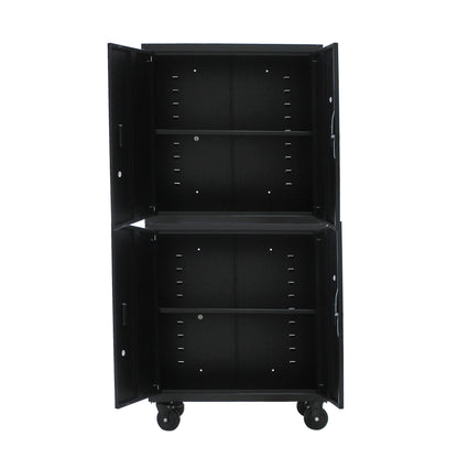 Secure Solution Storage Cabinet With 4 Wheels