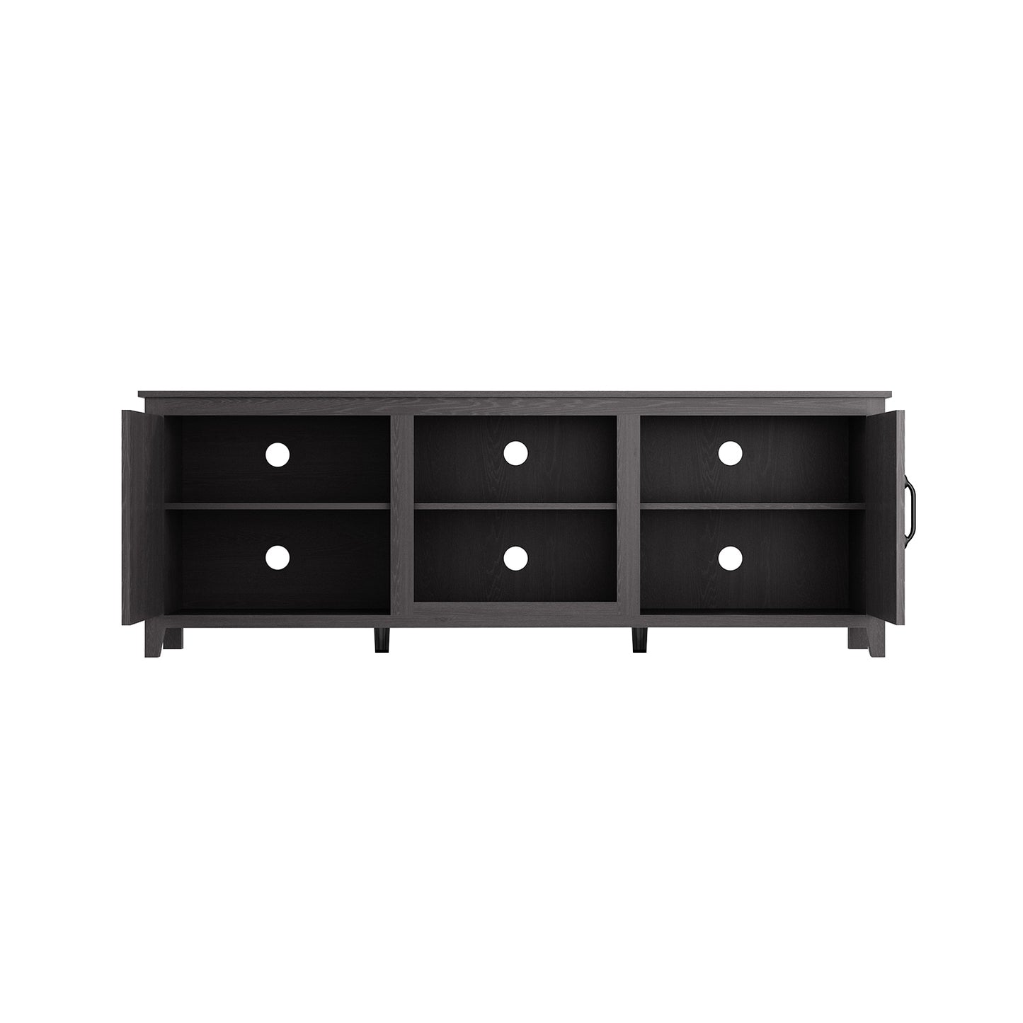 Elegant Ebony Entertainment Hub