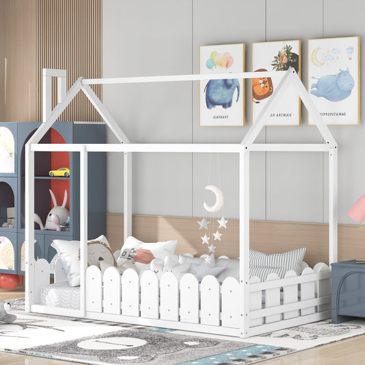 Dreamland Haven Twin Size Wood Bed House