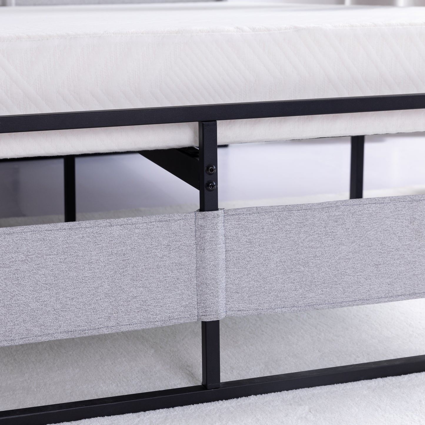Ovi King Size Metal Bed Frame - Gray