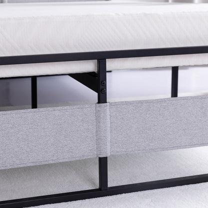 Ovi King Size Metal Bed Frame - Gray
