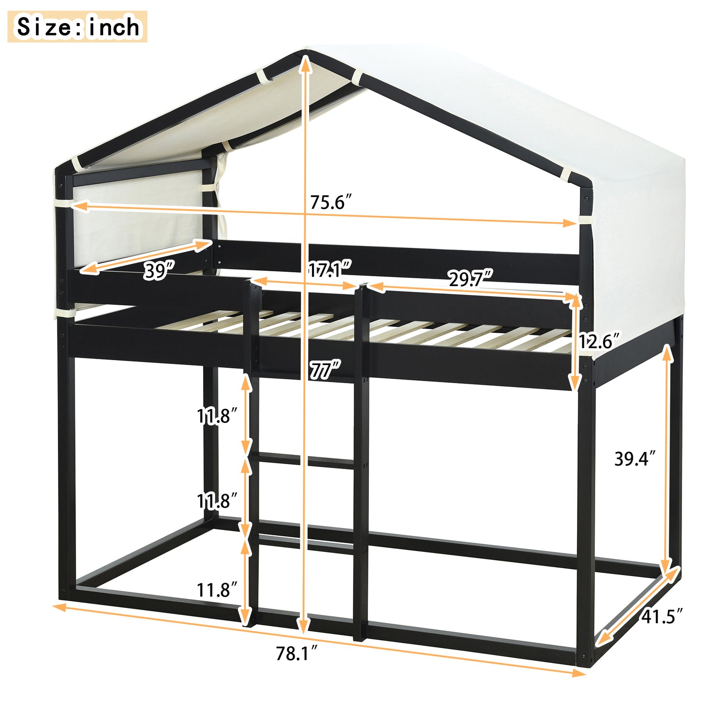 Adventure Haven Twin Bunk Bed